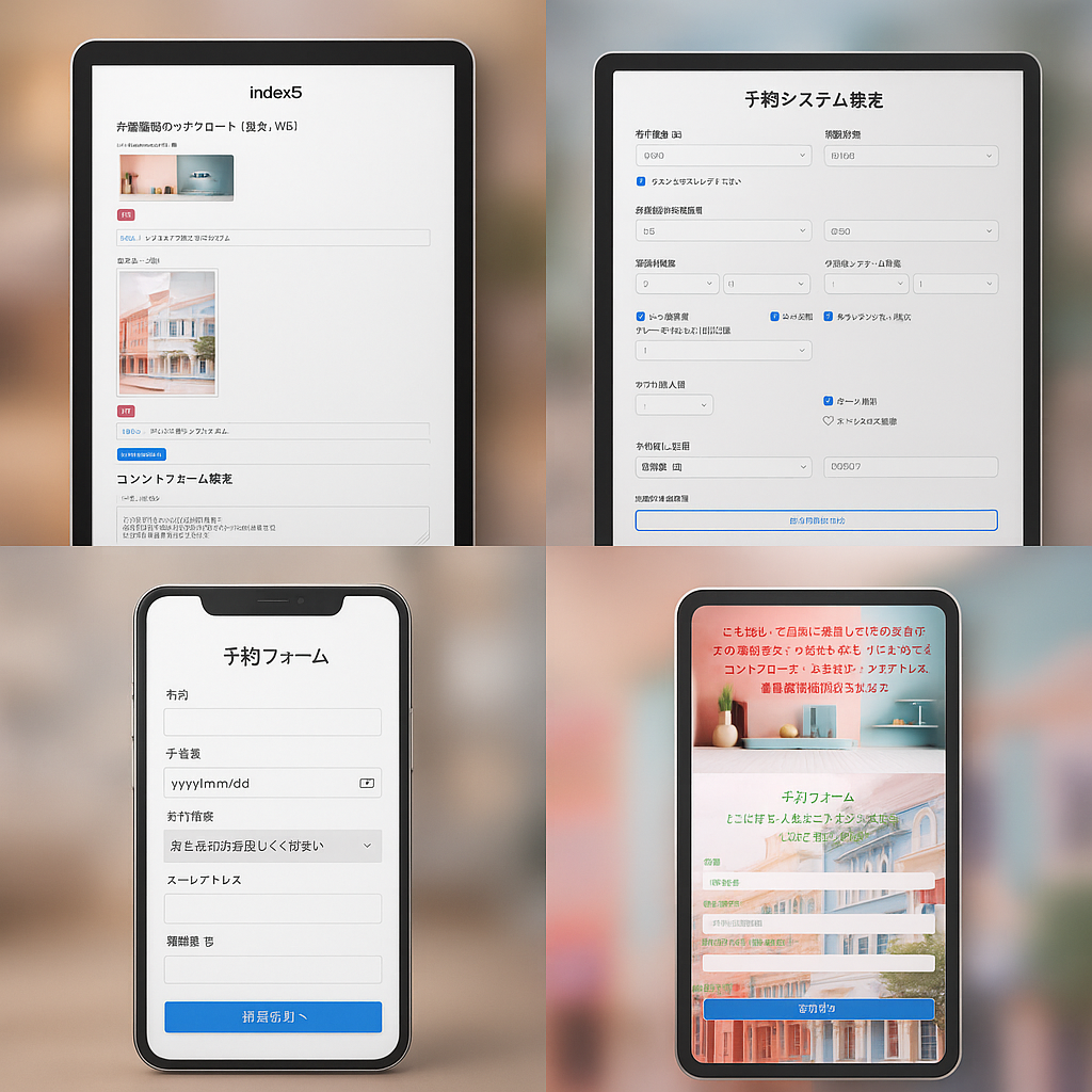 RINX Tech 予約システム 管理画面 デモ